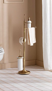 R79 CBZZ - PIANTANA DOSATORE/SALVIETTA/P.ROTOLO/SCOPINO BRONZO SATINATO